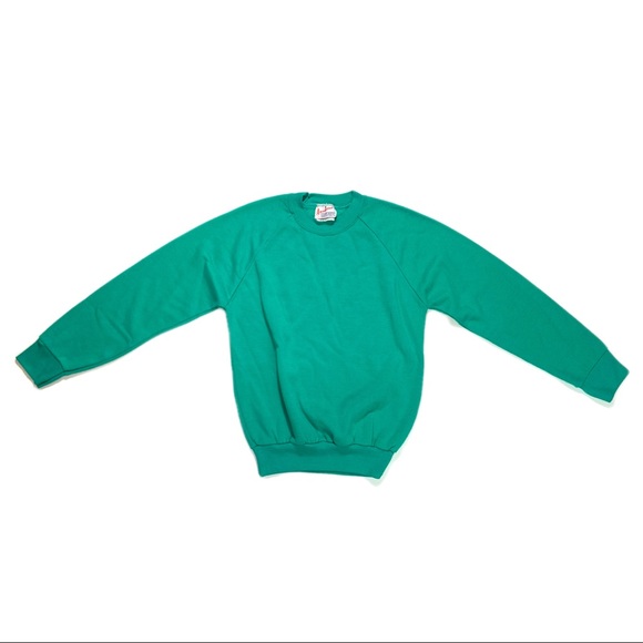 Vintage American Concepts Women’s Green Pullover Jumper Sweatshirt Sweater XS - Picture 8 of 8